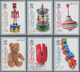 Gibraltar: 2015. Complete Set (6 Values) "Europe: Historical Toys" In IMPERFORATE Single Stamps Show - Gibraltar