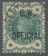 Delcampe - Großbritannien - Dienstmarken: 1896 - 1902; "O.W. Official" 4 Werte Incl. Der Sehr Seltenen 10 D. Ka - Dienstmarken