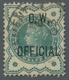 Delcampe - Großbritannien - Dienstmarken: 1896 - 1902; "O.W. Official" 4 Werte Incl. Der Sehr Seltenen 10 D. Ka - Officials