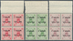 Island - Dienstmarken: 1904, Berne Printing, 3a. To 50a., Complete Set As Top Marginal Blocks Of Fou - Officials