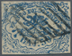 Italien - Altitalienische Staaten: Kirchenstaat: 1864. 50 Baj. Blue, Defective Print (azzuro Oltrema - Kirchenstaaten