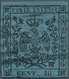 Italien - Altitalienische Staaten: Modena: 1852. 40 C. Black On Sky Blue ("celeste") Paper, Fair Mar - Modena