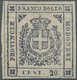 Italien - Altitalienische Staaten: Modena: 1859, 20 C Violet Slate Mint With Original Gum, All Sides - Modena