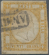 Italien - Altitalienische Staaten: Neapel: 1861, 20 Gr Yellow Cancelled, Three Sides Full Margins, T - Neapel