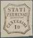 Italien - Altitalienische Staaten: Parma: 1859. Provisional Government. 10 Cent. Brown, Mint With Or - Parma