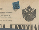 Italien - Altitalienische Staaten: Parma - Zeitungsstempelmarken: 1853, 9 Cent. Black On Blue Tied B - Parma