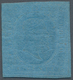 Italien - Altitalienische Staaten: Sardinien: 1853. 20 C Blue, Slightly Cut In At All Sides, Mint Wi - Sardinia