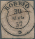 Italien - Altitalienische Staaten: Sardinien: 1853/1857. 40 Cent. Embossed On Light Rose Paper. Canc - Sardinia