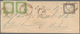 Italien - Altitalienische Staaten: Sardinien: 1859, 5 C Light Olive Green Pair Mixed Franking With 1 - Sardinia