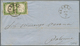 Italien - Altitalienische Staaten: Sardinien: 1861, 5 C Grey Olive-green, Horizontal Pair, Even To F - Sardinia