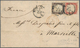 Italien - Altitalienische Staaten: Sardinien: 1859, 10c. Deep Chocolate Brown And 40c. Scalet, Both - Sardinia