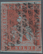 Italien - Altitalienische Staaten: Toscana: 1851, 2so. Scarlet On Bluish Paper, Fresh Colour, Slight - Toskana