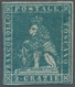 Italien - Altitalienische Staaten: Toscana: 1851, 2cr. Greenish Blue, Fresh Colour, Touched To Full - Toskana