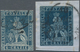 Italien - Altitalienische Staaten: Toscana: 1851, Three Stamps 6 Cr. Greyish Blue On Grey Paper To I - Toskana
