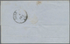 Italien - Altitalienische Staaten: Toscana: 1857, Two Items 2 Cr Blue On Folded Letter From Livorno - Toskana