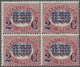 Italien: 1878, 2 C On 0,30 L Brown-lilac, Block Of 4, Fresh Color, VF Mint Never Hinged Condition. C - Mint/hinged