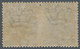 Italien: 1908, 25 C Blue Horizontal Pair, Middle Imperforated, Unused With Original Gum (Sass. 1.200 - Ungebraucht