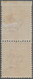 Italien: 1922, 30 C Orange-brown Vertical Pair, Upper Stamp On Top Imperforated, Unused With Origina - Mint/hinged