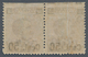 Italien: 1923, 50 Cent. On 40 C Brown Horizontal Pair Imperforated On Top, Mint Never Hinged (Sass. - Mint/hinged