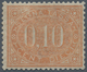 Italien - Portomarken: 1869, 10 Cents Brown Orange, MNH, Slightly Repaired, Excellent Centering. Sig - Portomarken