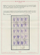 Italien - Lokalausgaben 1944/45 - Valle Bormida: 1945, 50 Cent. Violet Original Sheet Of 20 Items (2 - National Liberation Committee (CLN)