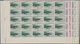 Monaco: 1946, Pictorial Definitives Complete Set Of Six In IMPERFORATE Blocks Of 25 From Lower Corne - Ungebraucht