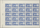 Delcampe - Monaco: 1949, 100th Birthday Of Prince Albert I. Complete Set Of Eight In IMPERFORATE Blocks Of 25 F - Unused Stamps