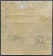Österreich: 1851, Zeitungsmarke Merkur (0,6 Kr/3 C) Blau Ungebraucht, Repariert, Farbfrisch Und Voll - Used Stamps
