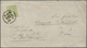 Österreich: 1858/1859, 3 Kr. Schwarz Und 3 Kr. Grün, Je Als Einzelfrankatur Auf Ortsbrief Von WIEN A - Gebraucht