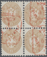 Österreich: 1863/1864, 15 Kr. Braun, Farbfrischer Und Gut Gezähnter 4er-Block, Sauber Gestempelt "WI - Used Stamps