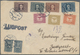 Österreich: 1923. Flugpostbrief Nach Budapest, Mit Allen (mit Ausnahme Des 400 K Wertes) Der 1923 Fl - Used Stamps