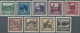Österreich: 1923, 100 Kr Bis 600 Kr Landeshauptstädte Ungezähnt Und Postfrisch Ohne Gummi Wie Veraus - Used Stamps