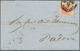 Österreich - Lombardei Und Venetien: 1850/1856, 15 C Rot, Handpapier, Type III, Am Oberrand Mit Eine - Lombardo-Venetien