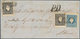 Österreich - Lombardei Und Venetien: 1858, 2 X 3 Soldi Schwarz Und 15 Soldi Blau, Jeweils In Type II - Lombardy-Venetia