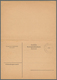 Delcampe - Österreich - Ganzsachen: 1950/51, Trachten Korrespondenzkarte 30 Gr. Violett, Postauftragskarte 60 G - Other & Unclassified