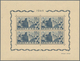 Portugal: 1946, Portuguese Castles ‚set Of Four‘ Miniature Sheets With Plate Numbers 1 To 4, Mint Ne - Briefe U. Dokumente