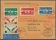 Schweiz: 1934, Balkanflug, Etappe Zürich-Istanbul, Brief Mit Mischfrankatur Und Flug-Sonderstempeln, - Used Stamps