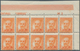 Delcampe - Spanien: 1938, Fermin Salvochea Y Alvarez 60c. Orange Four Blocks Of Ten From Upper Right Corners Wi - Sonstige & Ohne Zuordnung