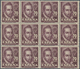 Spanien: 1948, Mateo Alemán 70c. Purple With Scarce Perf. 12¾ X 13 Block Of Twelve, Mint Never Hinge - Sonstige & Ohne Zuordnung