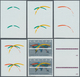 Vereinte Nationen - Wien: 1994. Progressive Proof (12 Phases), Viz Color Separations, In Vertical Pa - Ungebraucht