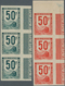 Thematik: Eisenbahn / Railway: 1944, France Parcel Stamps, Societe National Des Chemins De Fer Franc - Eisenbahnen