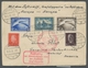 Zeppelinpost Deutschland: 1930, Südamerikafahrt, Gesamte Rundfahrt, Mehrteilige Faltkarte Ab Oberamm - Luft- Und Zeppelinpost