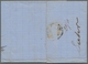 Baden - Marken Und Briefe: 1862-1868, 6 Kreuzer Preußischblau In Mischfrankatur Mit 1Kr. Lebhaftgrün - Other & Unclassified