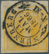 Bayern - Marken Und Briefe: 1862: BOGENECKE Der 1 Kr. Gelb, Plattentyp II, Ungezähnt In Sehr Frische - Autres & Non Classés