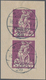 Bayern - Marken Und Briefe: 1920, 20 Pfg. Abschiedsaugabe, Type I Nur Oben Gezähnt Im Senkrechten Pa - Sonstige & Ohne Zuordnung