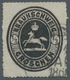 Braunschweig - Marken Und Briefe: 1865, 1/3 Gr. Wappen Schwarz, Sauber Gestempeltes Prachtstück, Tie - Brunswick