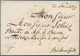 Oldenburg - Vorphilatelie: 1800 Ca., "De Neuenburg" Handschriftlich Auf Gesiegeltem Umschlag Nach Bi - Prephilately