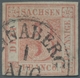 Sachsen - Marken Und Briefe: 1850, 3 Pfg. Rosarot, Mit Vollen Bis Breiten Rändern Und Klar Gestempel - Saxony