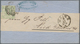 Thurn & Taxis - Marken Und Briefe: 1866, 1 Kr. Grün, Farbig Durchstochen, Seltene Einzelfrankatur Au - Other & Unclassified