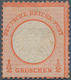 Deutsches Reich - Brustschild: 1872, Kleiner Schild ½ Gr Rötlichorange, Ungebraucht Mit Originalgumm - Other & Unclassified